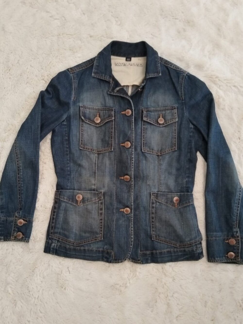 Banana Republic Premium Denim Utility Jacket Size M